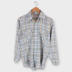 Levi’s Vintage Western Button Up Plaid‎ Shirt Medium